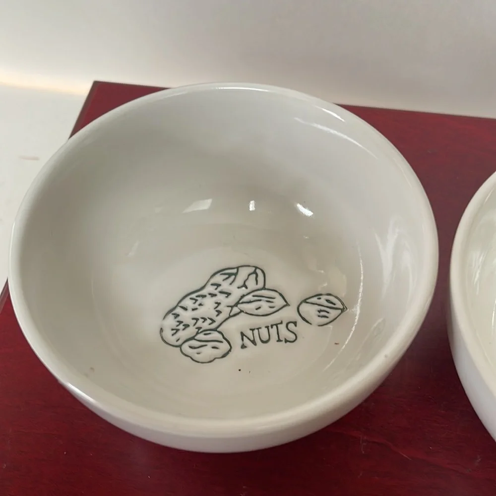 Ceramic nut bowl set for charcuterie board